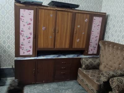 Multipurpose Storage Almirah / TV Console Cabinet for Sale