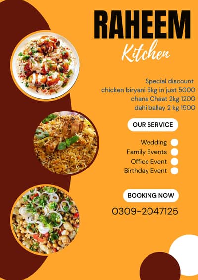 home made food by Raheem kitchen