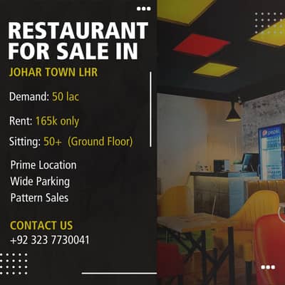 running restaurant for sale