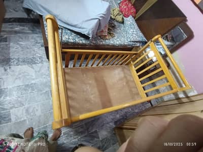 wooden baby cot for sale