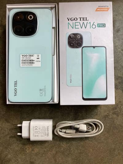Vgo tel new 16 pro 1 month use complete saman full warranty