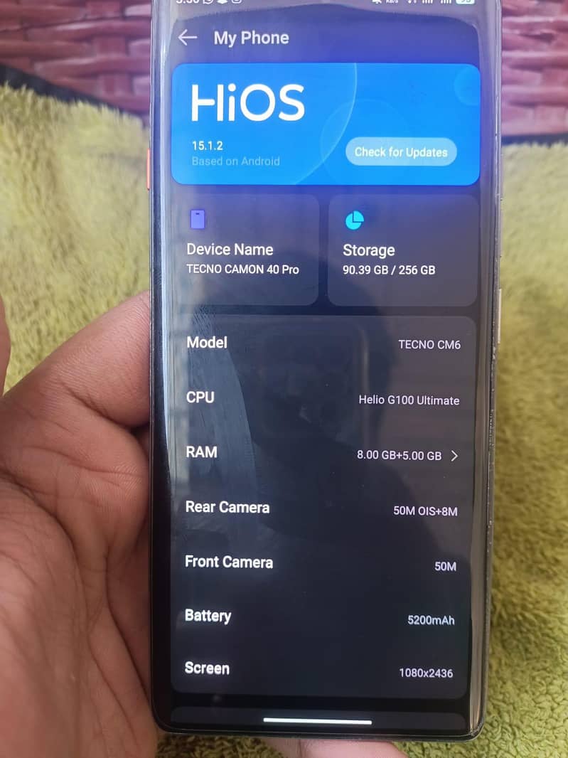 Tecno camon 40 pro 3