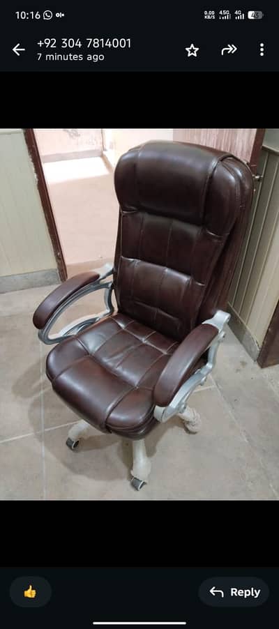 Office Table with Boss Chair and Executive Chairs