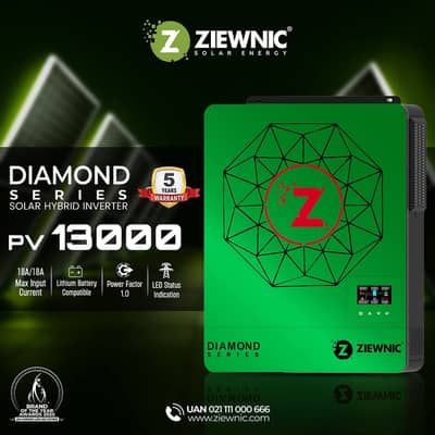 Ziewnic Diamond Series PV 13000 Solar Hybrid Inverter