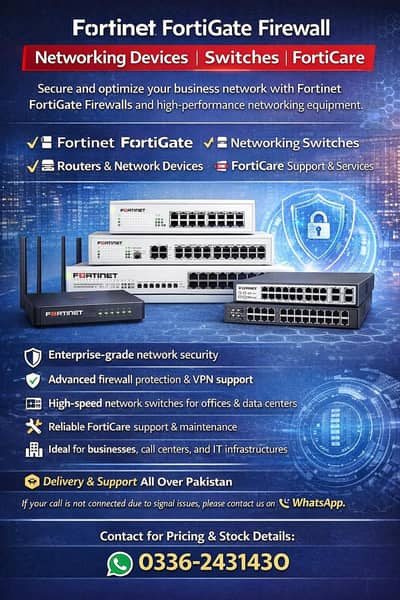 Fortinet FortiGate Firewall | Microtik Firewall | Switches | FortiCare