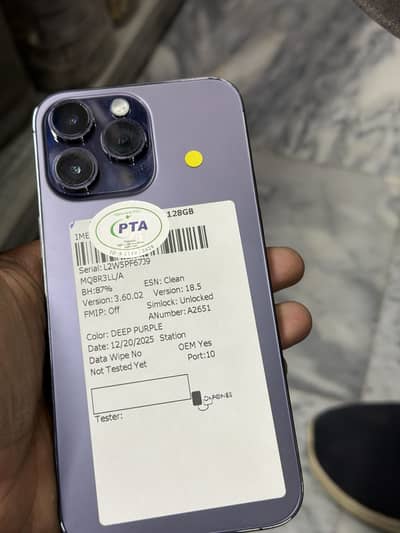 I phone 14 pro max pta approved