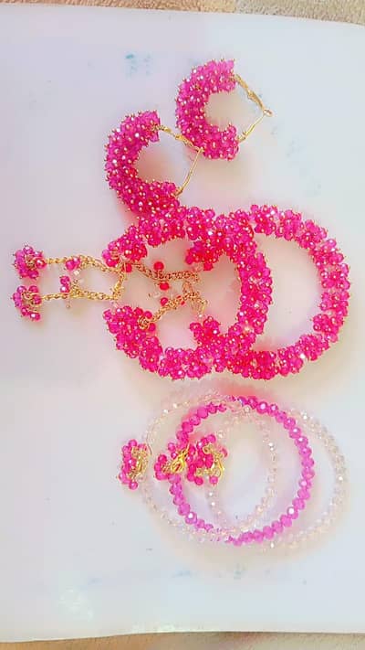 gajra Bracelets set | crystal | beads