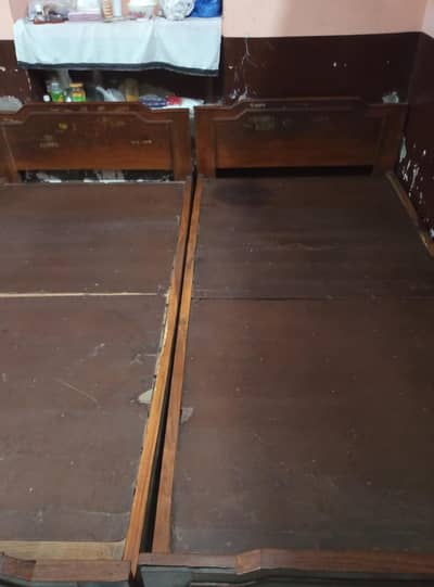 double bed for sale pure wood original condition