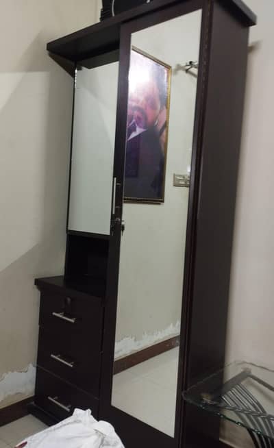 wooden dressing table & iron rod center table for sale