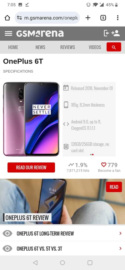 One Plus 6T 031747!7o7o