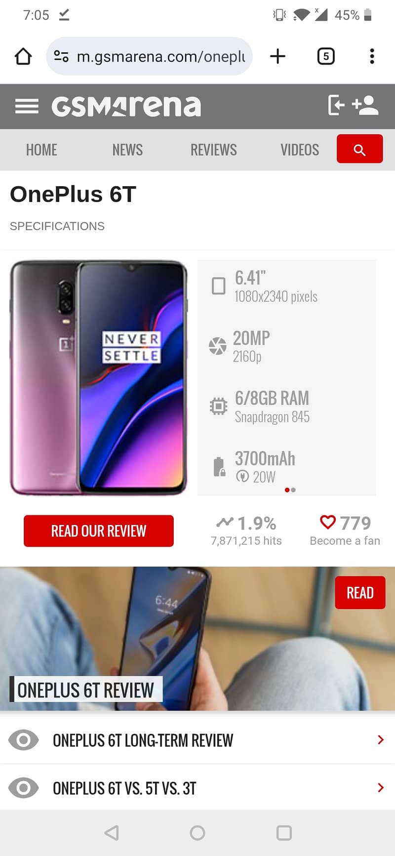 One Plus 6T 031747!7o7o 1