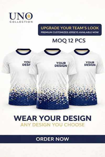 Premium Sublimation T-Shirts – Customize Any Design | MOQ 12 Pcs