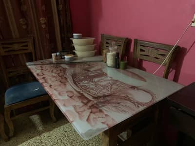 dining table with 4 chair