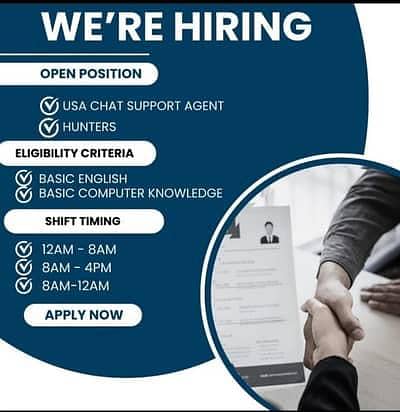 Chat support Job for Lahore