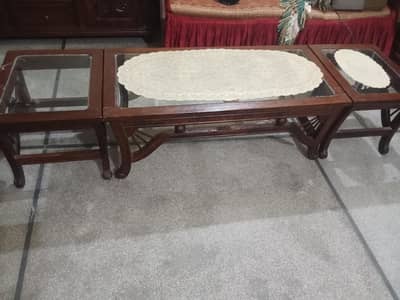 tables, iron stand, showcase, sofa set