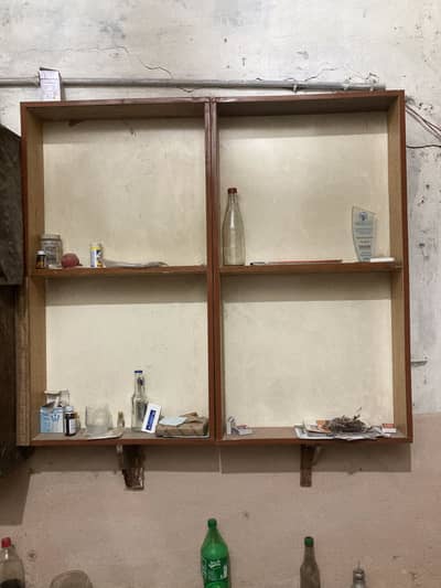 Shelve rack and locker wooden