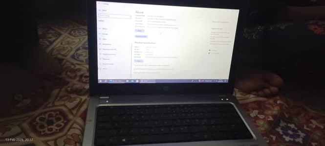 HP laptop core i3 7th generation