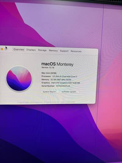 Apple Mac mini 2018 core i7   32GB ram 1TB SSD