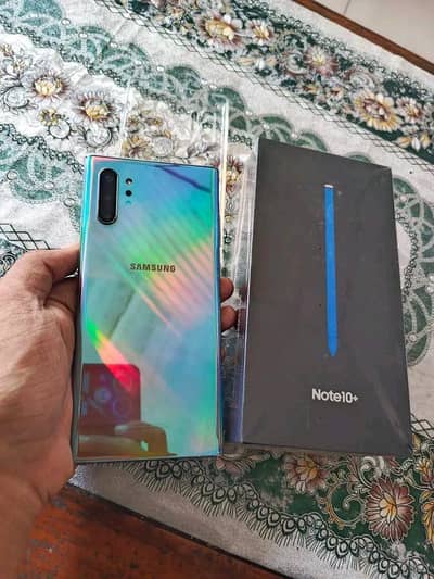 Samsung note 10 plus 12 gb 256gb my WhatsApp number 03193220605
