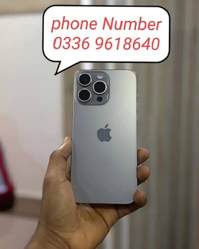 Apple iPhone 15 Pro Max (Phone Number: 03369618640)