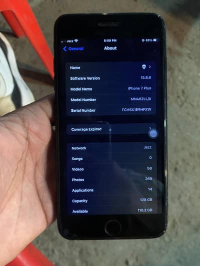 IPHONE 7 PLUS 128 GB | PTA APPROVED