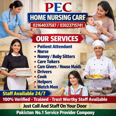 Nanny /care Taker /Maid /Patient attendant /,Cook /Helper Driver