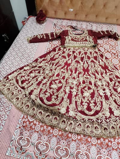 Organza Bridal  Lehanga  Only one time wear