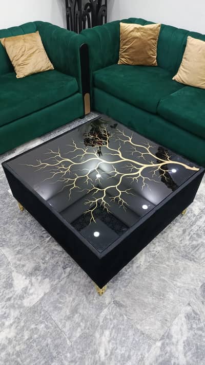 Glass-Top Central Table