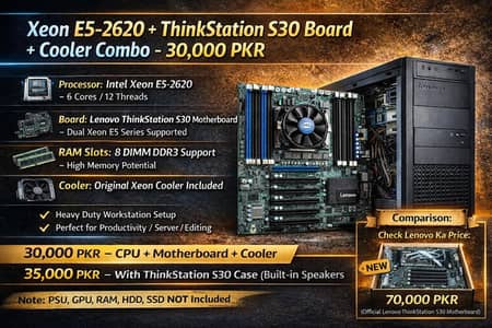 Xeon E5-2620 + Lenovo ThinkStation S30 Motherboard + Cooler Combo