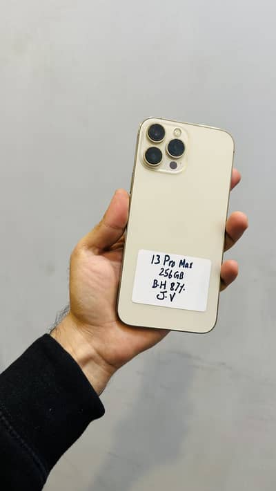 Iphone 13promax 256gb Non PTA Jv Battery Health 87% Waterpack Phone