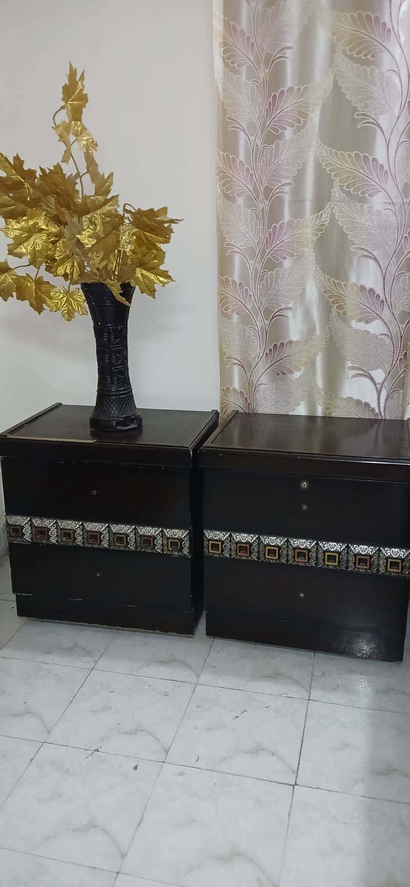 Solid wood bed set + wardrob 2