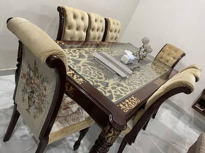 Dining Set 8 Chairs Wooden