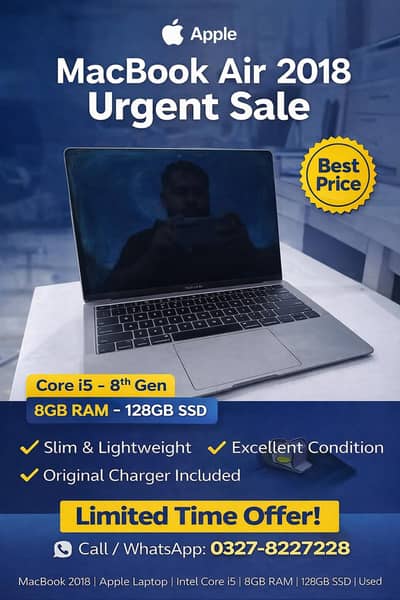 MacBook 2018 8gb/128gb Intel Core 15 8th generation