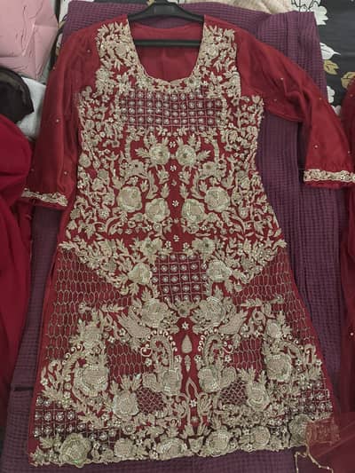 Formal wedding wear luxury shirt and dupatta