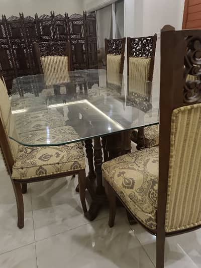 Dining table and chairs