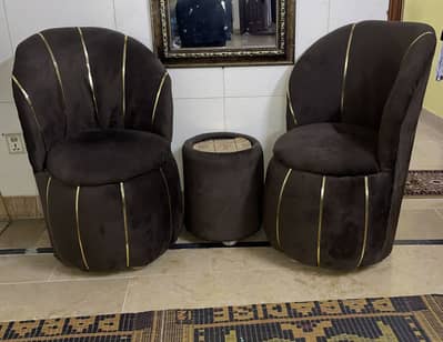 2 seater sofa with  coffee table and 2 chairs set