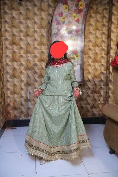 shirt and lehnga with dubbata