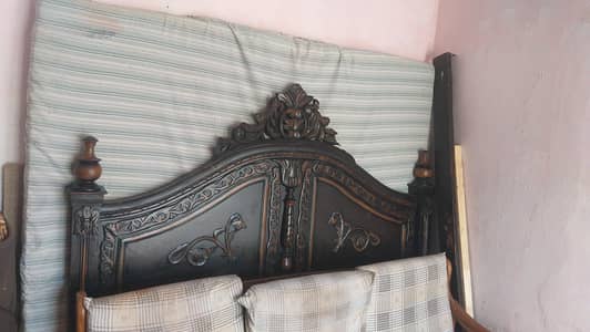 used double bed + foam