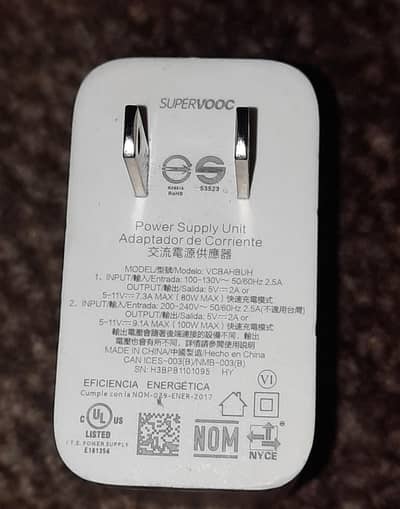 Supervooc 100w Charger 100% Original