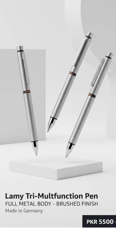 Lamy CP1 Tri-pen  ( Made in Germany) Full metal body, brushed finish