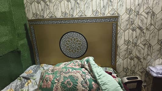 5*5 Bed with metres and dressing