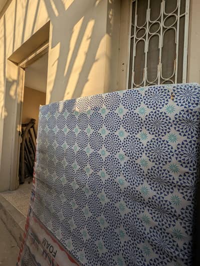 A Set of British Foam Mattress Along with Single Bed for SALE