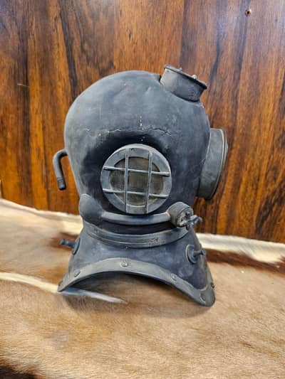 vintage brass deep-sea diving helmet, 75000
