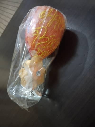 Elegant Happy Birthday Decorative Glass Gift