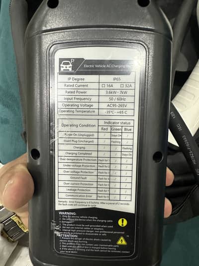 EV Charger Type 2 – 32A | 7kW Fast Charging | IP65 Waterproof