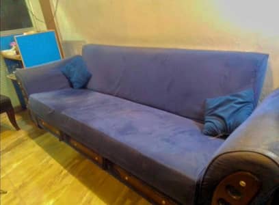 2 sofa bed and 4 bed chairs