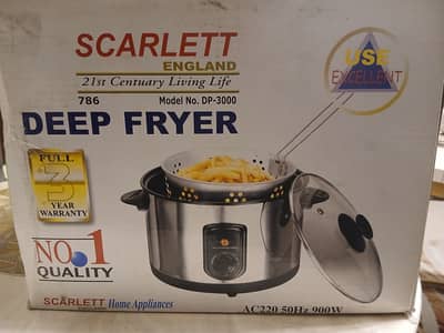 Almost new Scarlett England brand Deep fryer for sale
