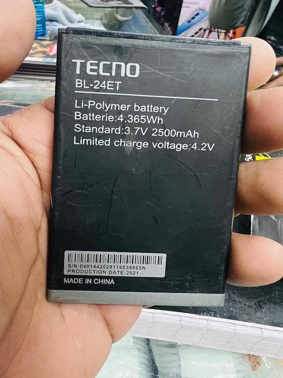 Tecno BL-24ET Mobile Battery 2500mAh