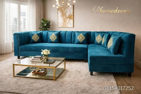 brand New elegant design L shape corner sofa in molty foam