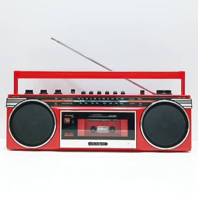 1980 Sanyo M6900F AM/FM Stereo Cassette Tape Recorder/Player Boobbox